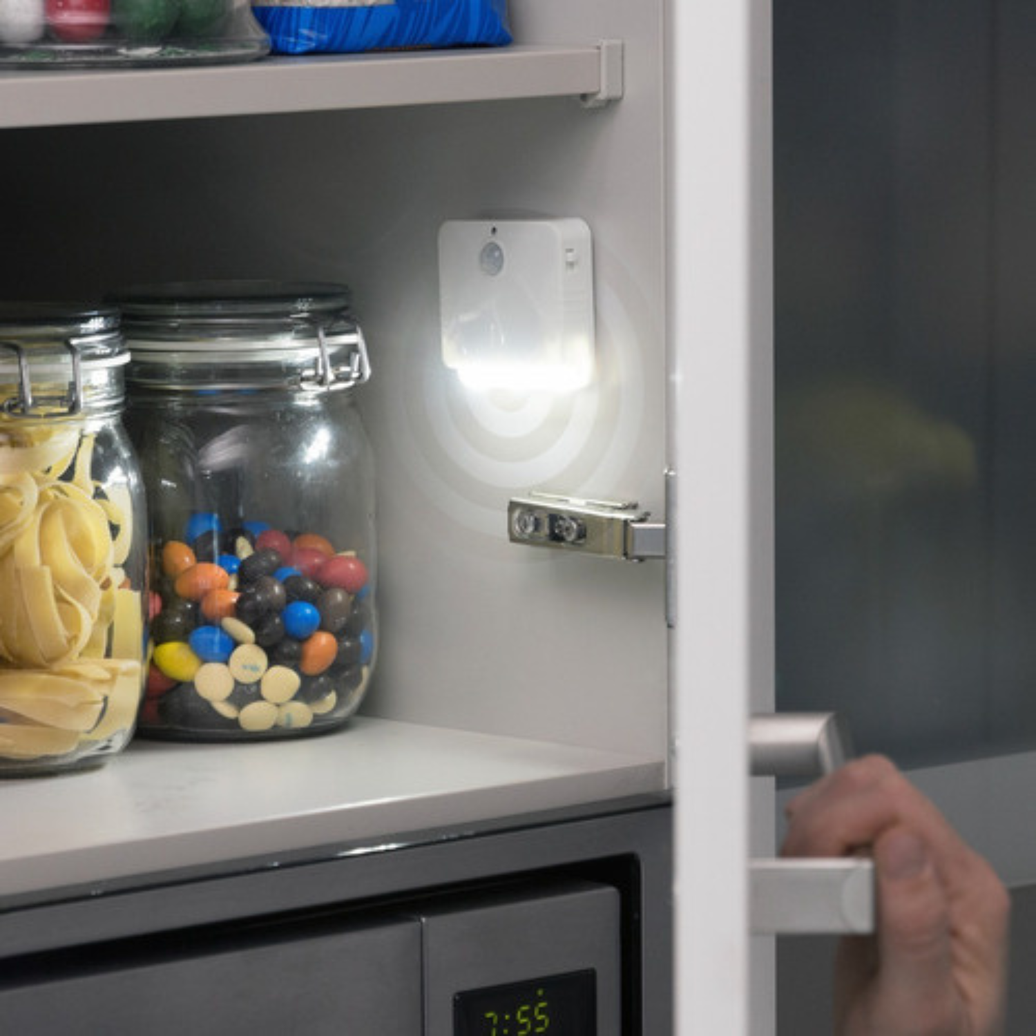 Foco Led Con Sensor Movimiento Luz A Pilas Pack De 2-2