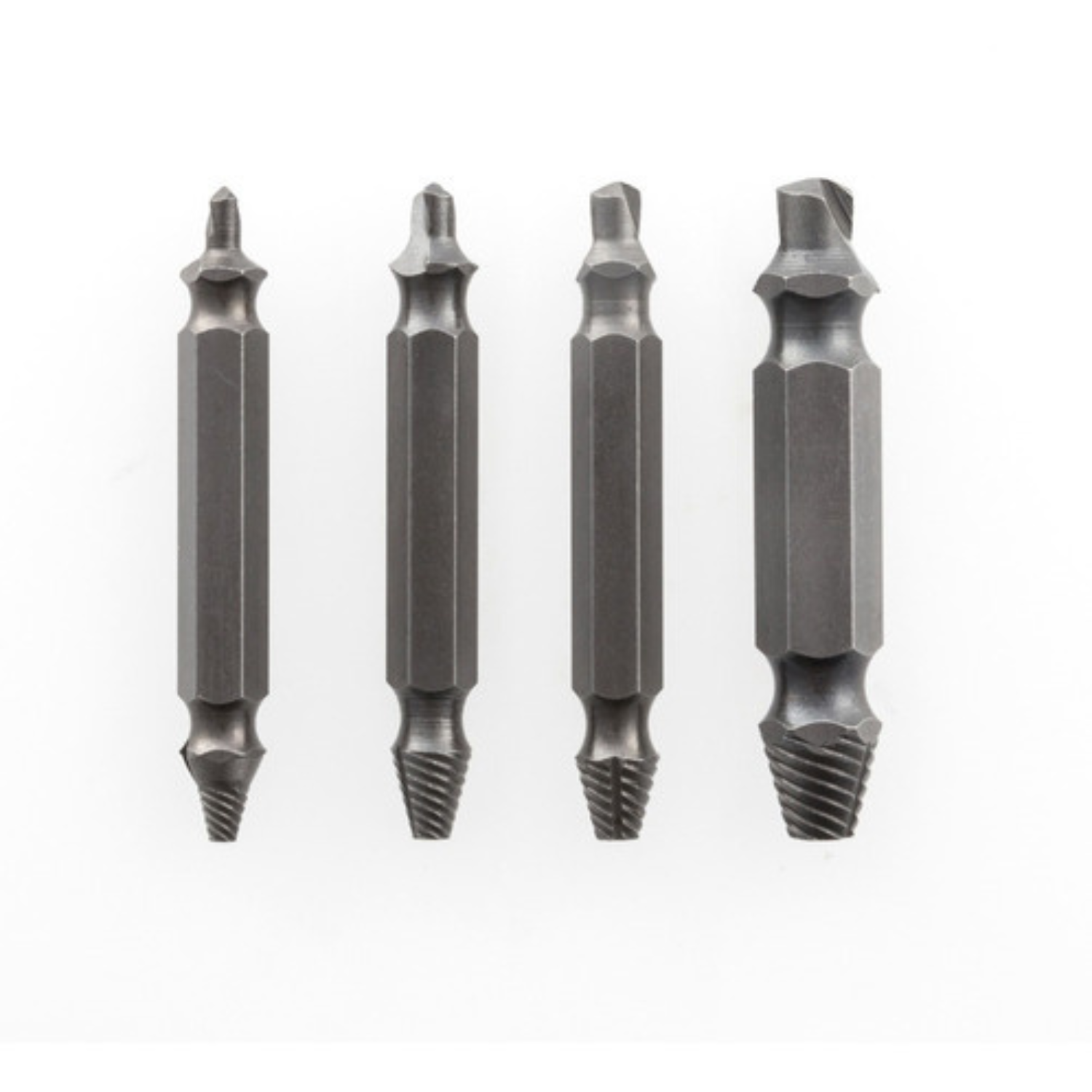 Pack 4 Piezas Extractor De Tornillos Dañados Brocas-1