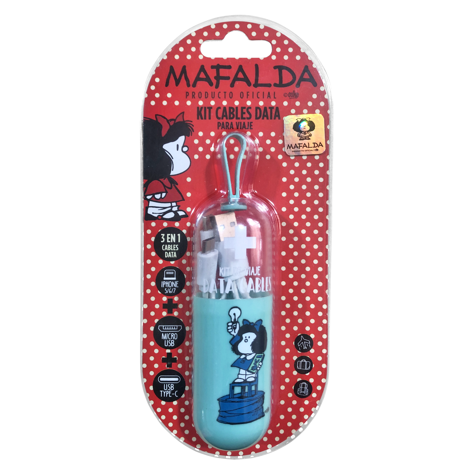 Kit Cables Data 3 en 1 Mafalda-0