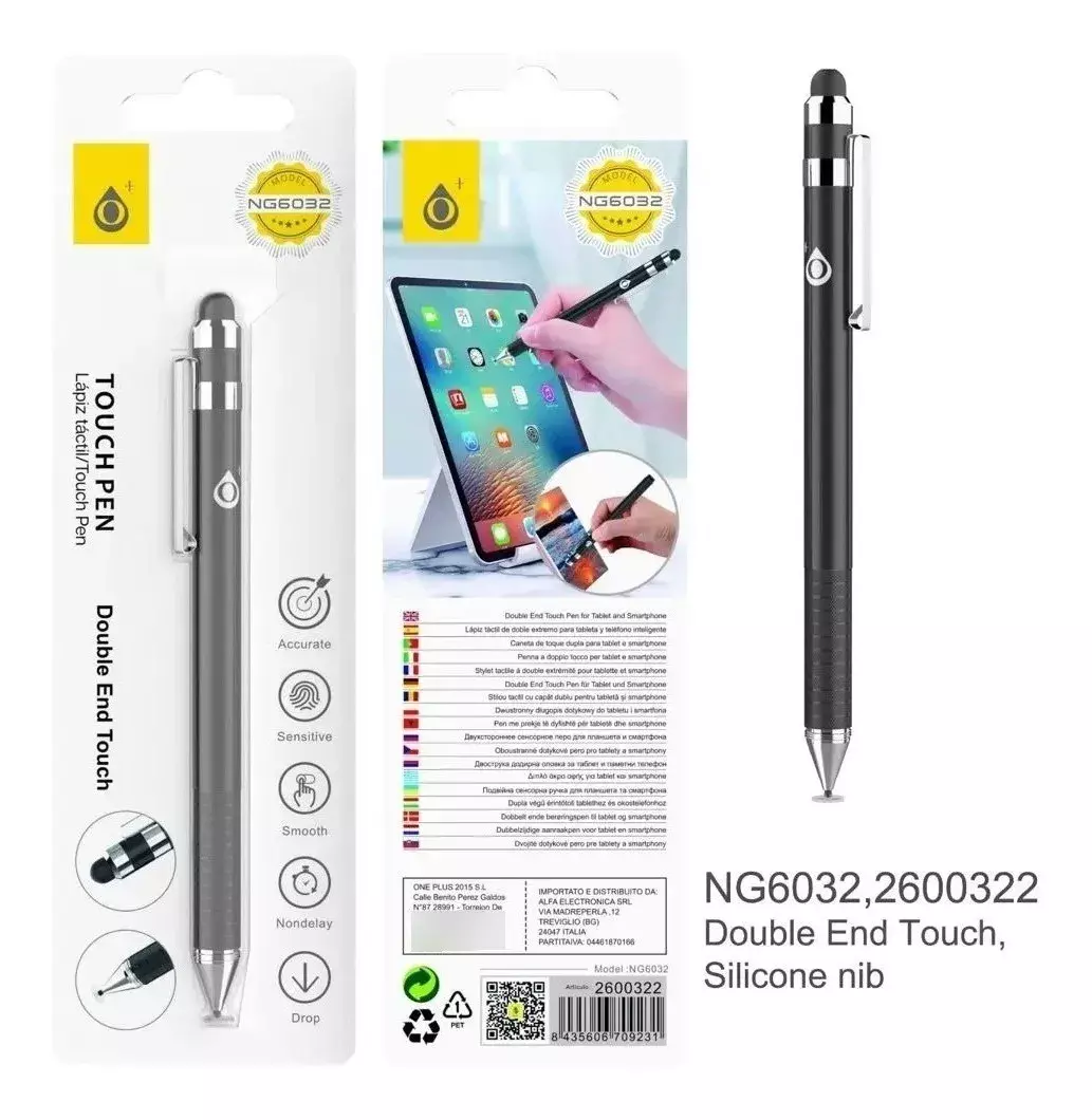 Lápiz Táctil Doble Puntero Y Touch Para Tablet Smartphone-2