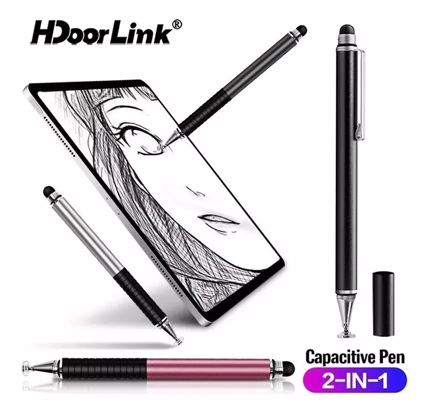 Lápiz Táctil Doble Puntero Y Touch Para Tablet Smartphone-4