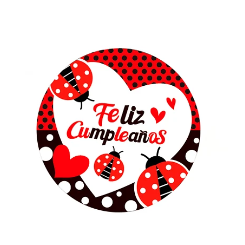 Platos De Chinita Feliz Cumpleaños 6pcs 23cm-1