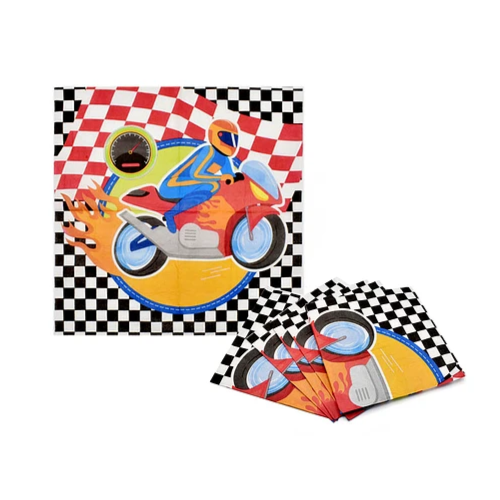 Servilleta De Papel Motocicleta 16pcs 33x33cm-0