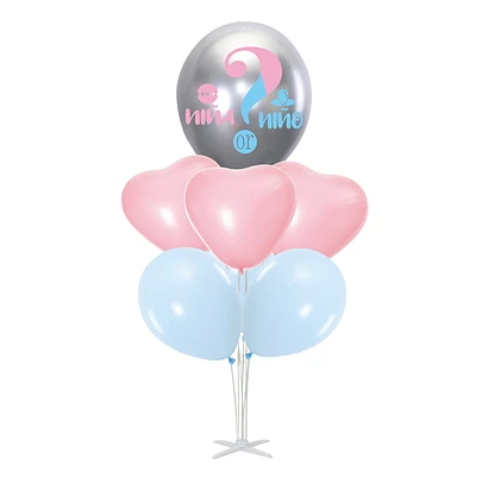 Set De Globos Revelación De Sexo Con Pedestal 7pcs-0