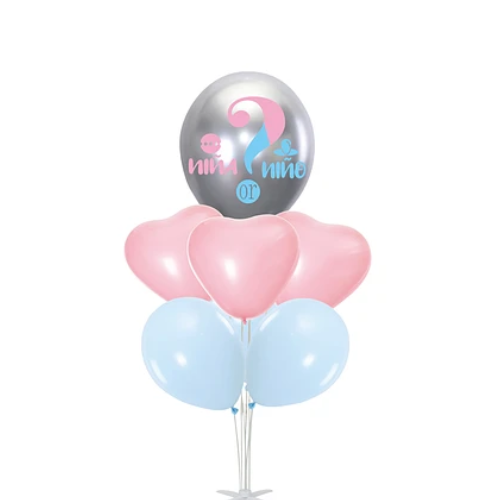 Set De Globos Revelación De Sexo Con Pedestal 7pcs-1