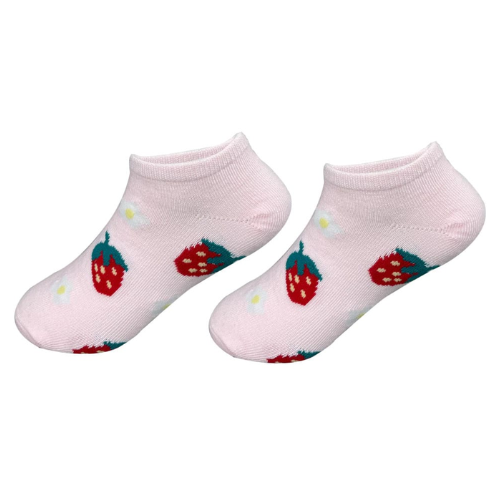Calcetines De Niña Corte Tobillo Diseño De Frutas 12 Unid-0