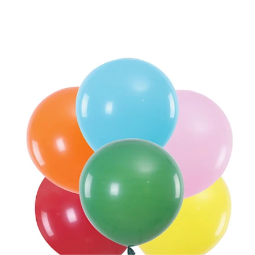 Globos De Latex 100Pcs 23Cm Ccolores Surtidos-1