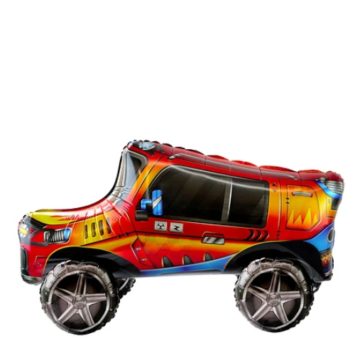 Globo Metalico Jeep Auto 37x45x90 cm-1