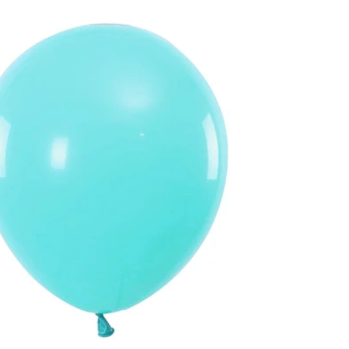 Globos De Latex 50Pcs 23Cm Turquesa-1