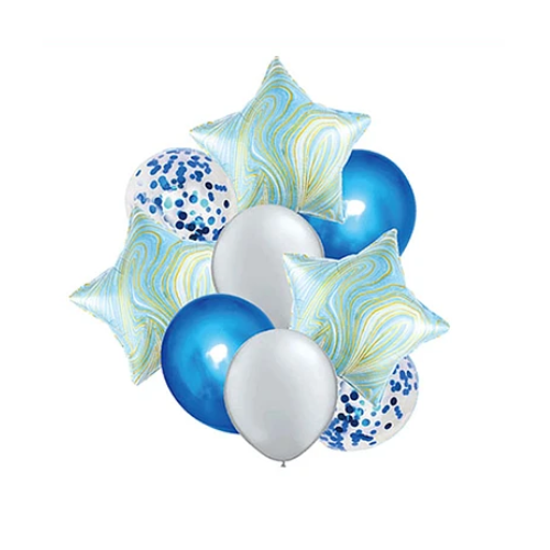 Set De Globos Diseño Estrella 9Pcs-0