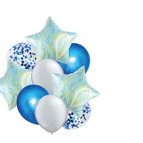 Set De Globos Diseño Estrella 9Pcs-1