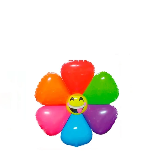 Globo Metálico Margarita Multicolor 97x113 cm-1