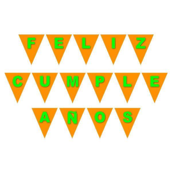 BANNER BANDERIN 3D FC NARANJA FLUOR X1 UNI-0