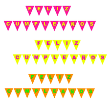 BANNER BANDERIN 3D FC NARANJA FLUOR X1 UNI-1