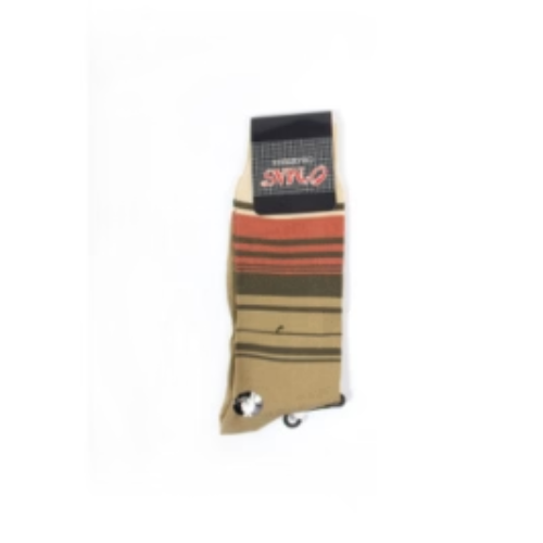 Calcetines Hombre Rayado A-1 12 Unid-0