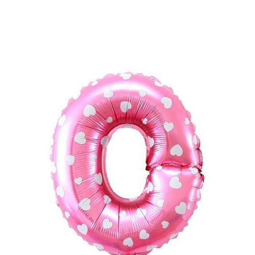Globo Letra O Rosa 16 Pulgadas-1