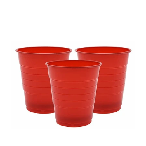 Vaso Plastico 410cc Rojo 10pcs-0