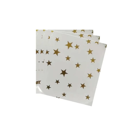 Servilletas De Papel Estrellas Doradas 16pcs 33x33cm-0