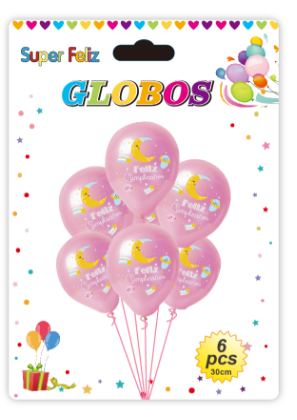 SET DE GLOBOS ROSADO DE LUNA-0