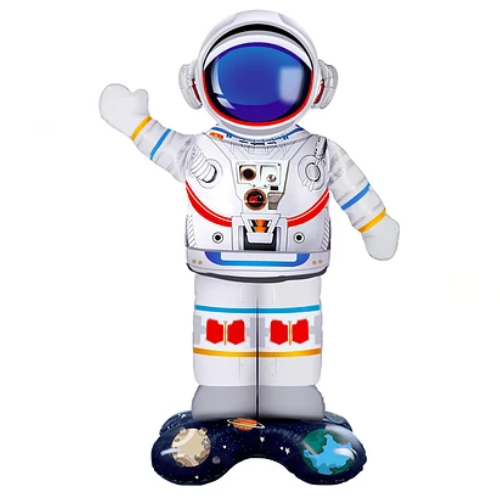 Globo Metalico Diseño Astronauta 64x88Cm-0
