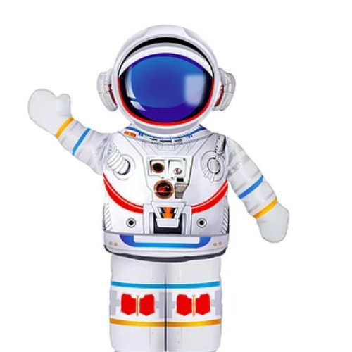 Globo Metalico Diseño Astronauta 64x88Cm-1