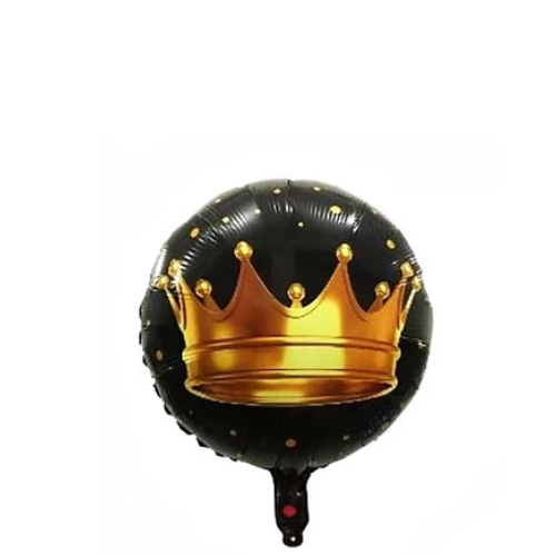Globo Redondo De Corona 18pulgadas Negro-1