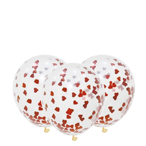 Globos De Látex Challa Corazón 3pcs 30cm-1