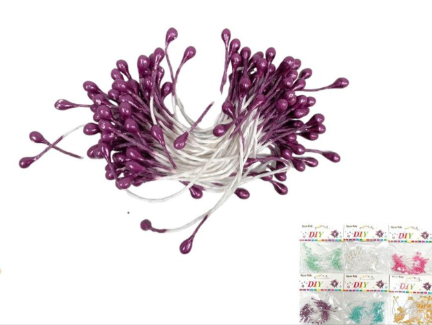 ESTAMBRES DE FLORES PARA LA FABRICACIÓN MORADO-0