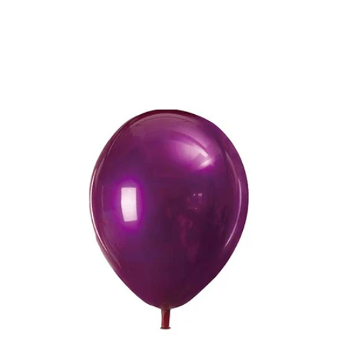 Globo Doble Capa De 3pcs 23cm Rojo + Azul Cromado-1