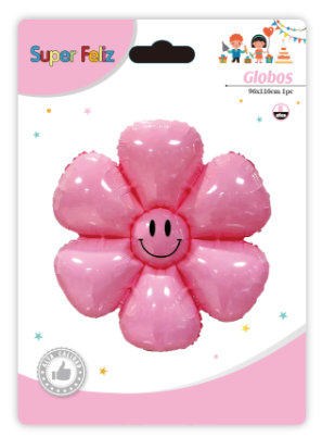 GLOBO FLOR ROSADA-0