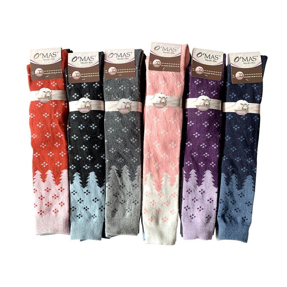 Calcetines De Mujer Corte Alto Estampado Animales 12 Unid-1