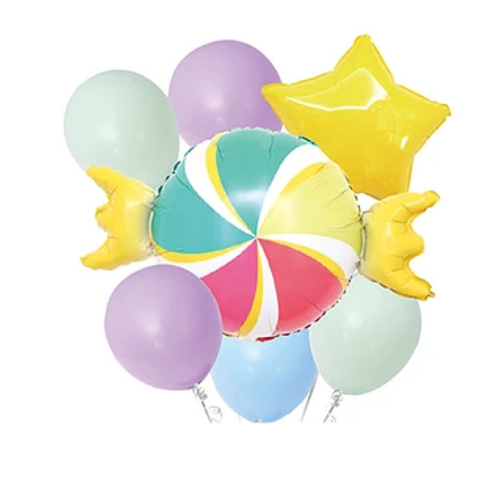 Set De Globos Diseño Candy 7 pcs-0