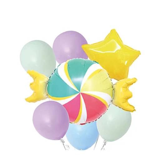 Set De Globos Diseño Candy 7 pcs-1