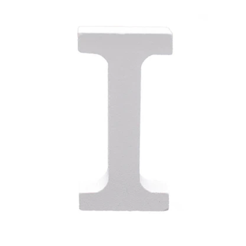 Letra De Madera I 11cm Blanco-0