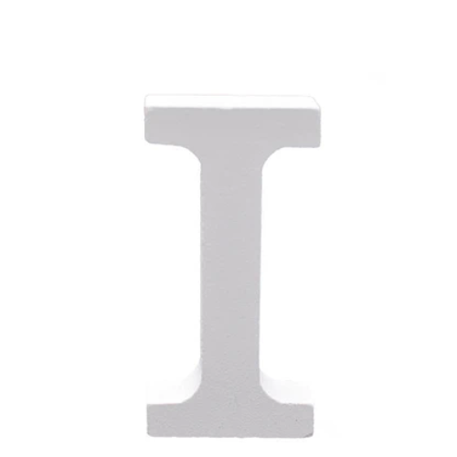 Letra De Madera I 11cm Blanco-1