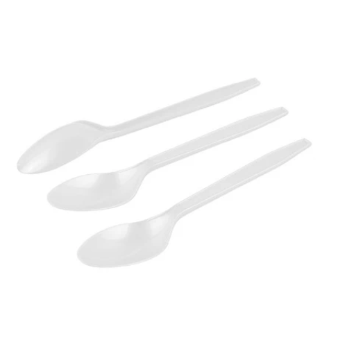 Cucharas Plásticas Color Transparente 12pcs 15cm-0