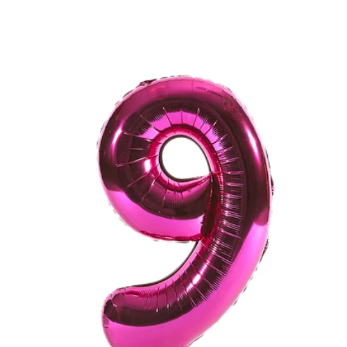 Globo Número 9 Rosa 40 Pulgadas -1