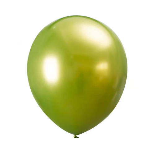 Globos Cromados Verde 15 cm 25un-0