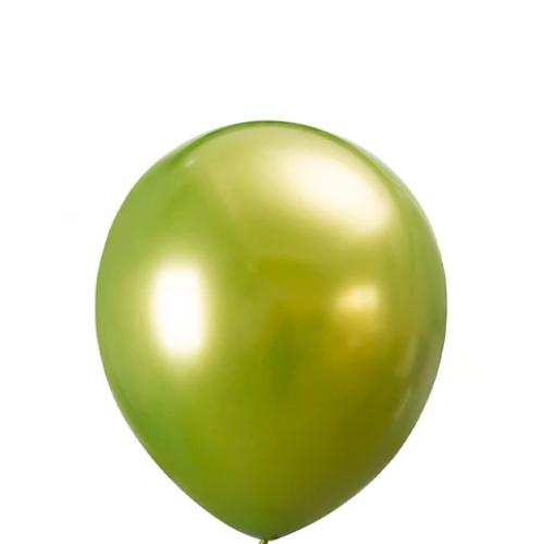 Globos Cromados Verde 15 cm 25un-1