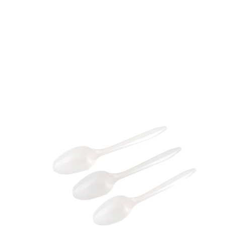 Cucharas Plásticas Blanca 14cm 20pcs-1