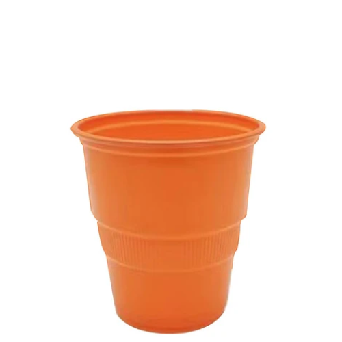 Vaso Plastico 300ml Naranja 10pcs-1