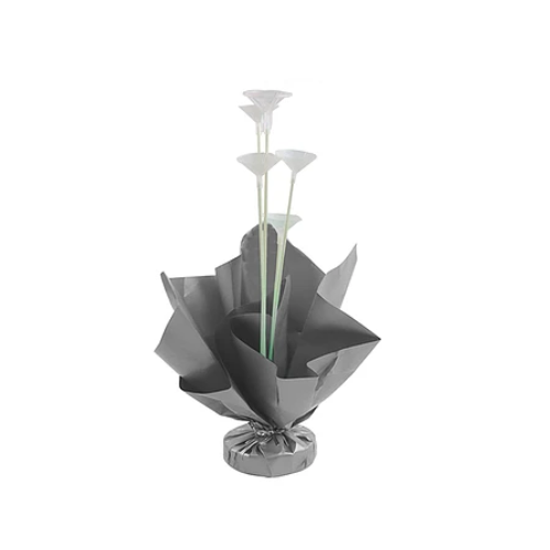 Soporte Para Globos Plata Con Varillas 60 cm-0