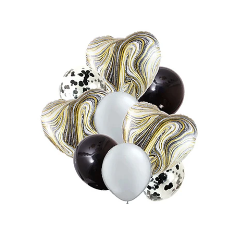 Set De Globos Diseño Corazón 9Pcs-0