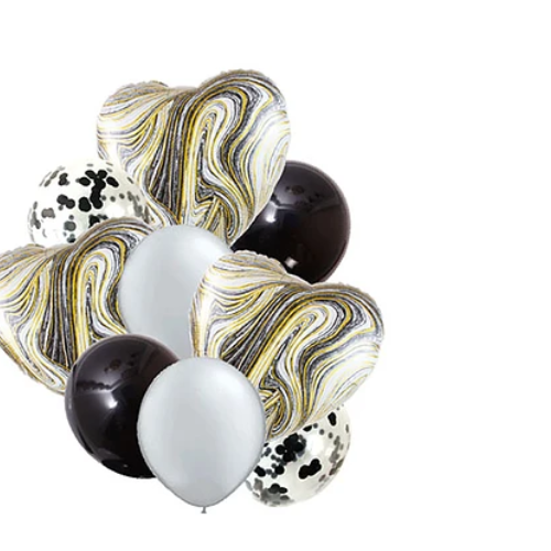 Set De Globos Diseño Corazón 9Pcs-1