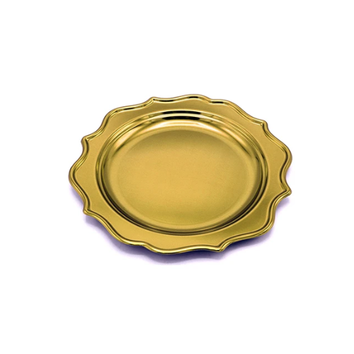 Plato Grande Oro 26cm 3pcs-0