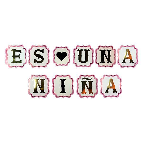 BANNER BABY SHOWER ES UN NIÑA 4MT X1 UNI-0