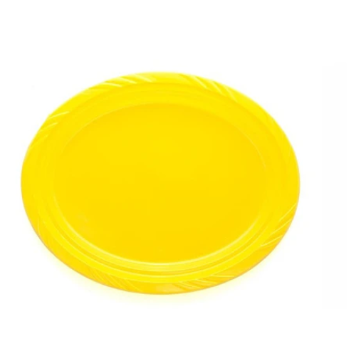 Bandeja Plástica Ovalada Amarillo 5pcs-0