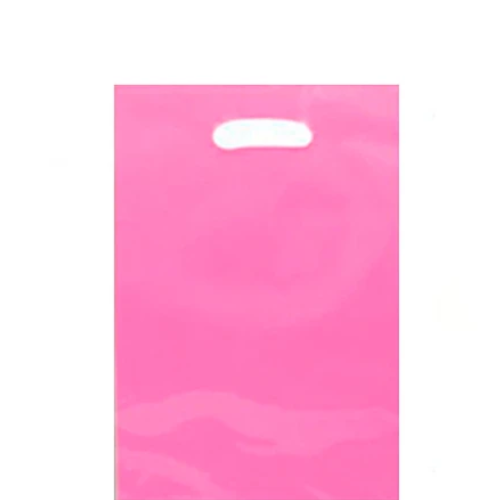 Bolsa Plastica Color Rosada 10pcs-1
