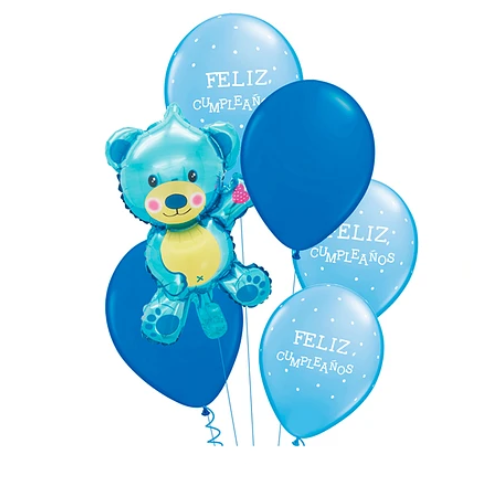 Set De Globos Mini Oso Azul de 6pcs-0