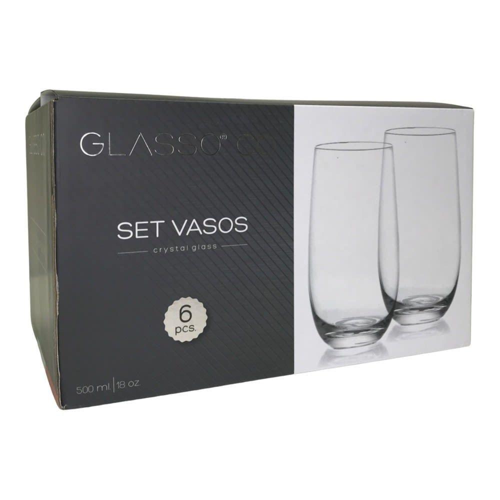 SET 6 VASOS GLASSO 500ML.-0